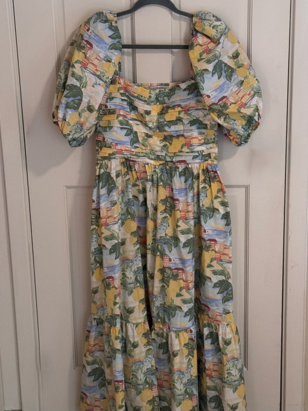 Abercrombie & Fitch EMERSON Puff Sleeve Midi Dress - Women’s “L”